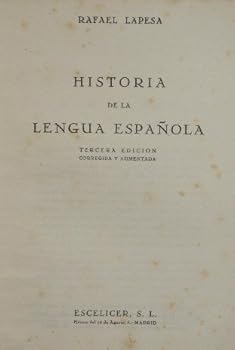 Paperback Historia De La Lengua Espanola [Spanish] Book