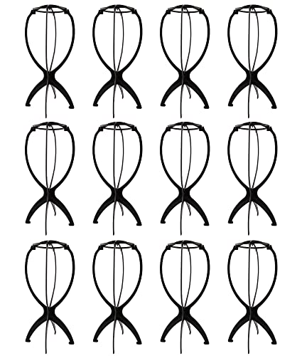 12-Piece Portable Wig Holders