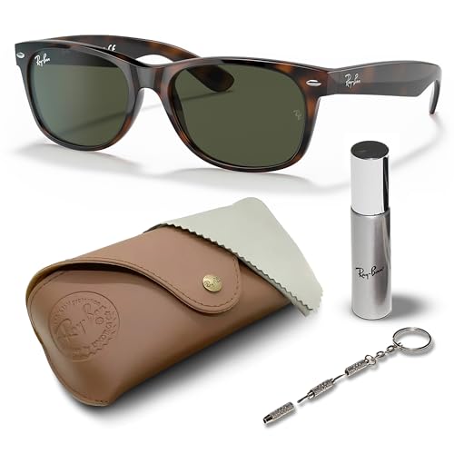 Ray-Ban RB2132 NEW WAYFARER CLASSIC Square Shaped Sunglasses for Men & Women with Official RAYBAN Eyewear Kit