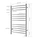 HEATGENE Towel Warmer Wall Mount Electric Plug-in/Hardwired Heated Towel Rack Brushed