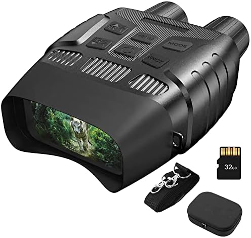 HEXEUM Night Vision Goggles Night Vision Binoculars for Adults - Digital Infrared Binoculars can Save Photo and Video with 32GB Memory Card