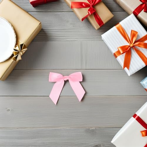 Mini lazos de manualidades para decorar regalos pequeños sin hacer nudos 7