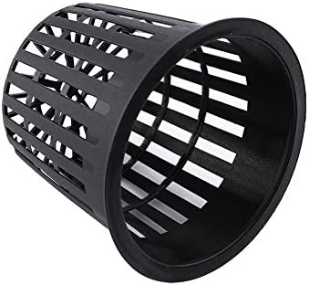 Miniatura 2 de POCREATION 10 macetas de malla, macetas de estanque acuático, cesta hidropónica para lirio y otras plantas acuáticas (negro, suministros de