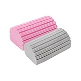 Feuchte Staubschwämme,2 Stück PVA-Schwamm Reinigungs für die Effektive Reinigung von Jalousien Glas Fenstern Fußleisten Lüftungsschlitzen Wiederverwendbare Schnell Absorbierende Reinigungspads