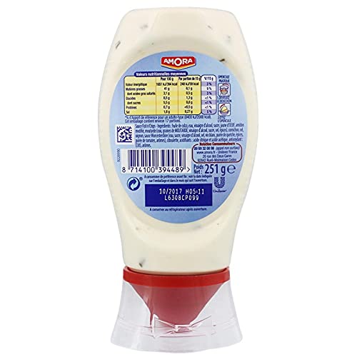AMORA - Sauce Fish'N Chips 251G - le Lot De 4