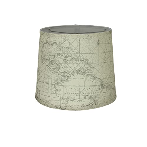 Albert Estate Ltd S340-14WADR World Map Print Lamp Shade,Hardback cover