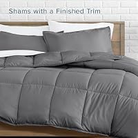 Bare Home Comforter Set - 1800 Ultra Soft (Twin/Twin XL, Grey) — image 9