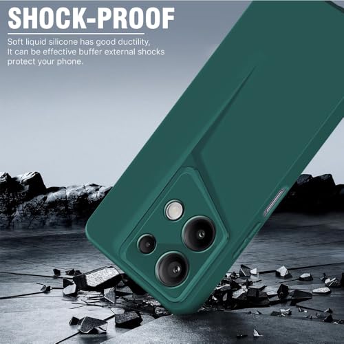 Image of WOW IMAGINE Slim Back Cover for Xiaomi Mi Redmi Note 13 5G | Blade Series Ultra Thin Case with Lightweight Design | Camera Protection | Soft Matte Silicone Flexible Mobile Case - Green
