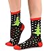 TeeHee Christmas Holiday 12-Pack Gift Socks for Women with Gift Box (Holiday-D)