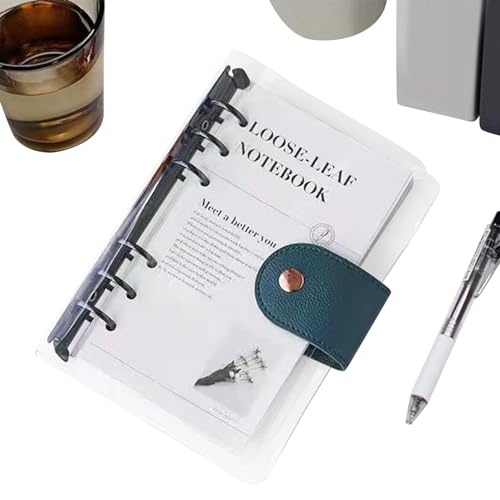 A6 Binder - Transparent Planner 6 Ring Binder - 13x19cm Efficient Organization Planning Notebook For Task Health Travel Study Cl