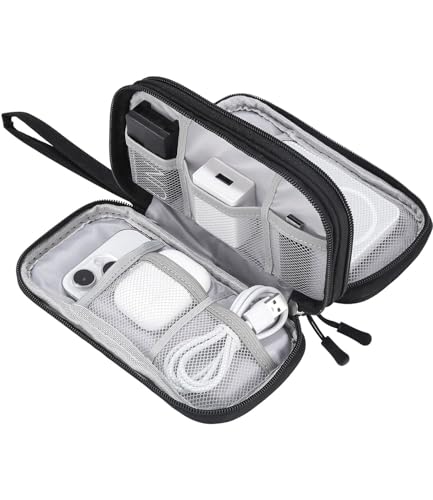 Torba na kable, torba na elektronikę, organizer na kable, torba podróżna na zasilacz, kabel, ładowarkę, powerbank, pamięć USB, organizer podróżny na kabel do ładowania telefonu komórkowego Akcesoria