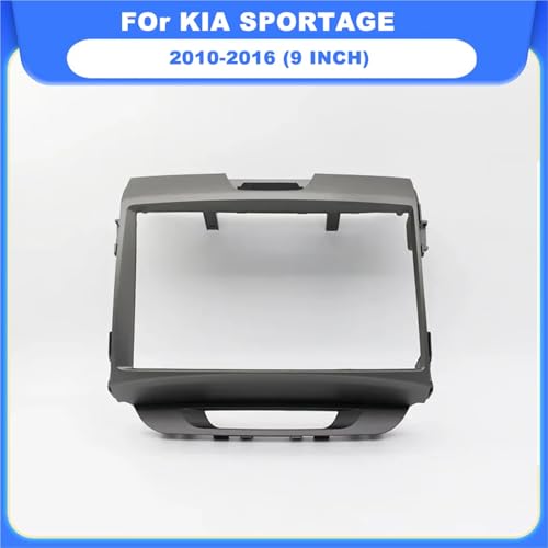 Ramka do radia Rama panelu radia Pasuje do KIA SPORTAGE 2010-2016 Panel odtwarzacza stereo 9 cali Ramka radia samochodowego Podwójna rama DIN