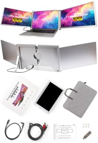 Amazon.co.jp: FOPO 13.3インチ トリプルポータブルモニター 14〜17.3 
