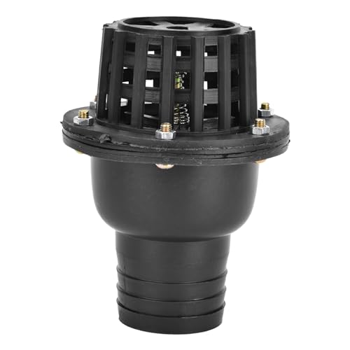 Wasserpumpen-Fußventil Schwarz PVC-Niederdruck-Flachrückschlagventil Schwarz 1,5 Zoll 2 Zoll 2,5 Zoll 3 Zoll 4 Zoll Optional für den Industriegarten mit Flüssigkeitsmaschine(2in)