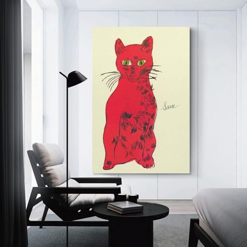 アンディ・ウォーホル《猫》ポスター 壁アート プリント リビング 寝室 ダイニングルーム バスルーム ホーム装飾20x30inch(50x75cm) [3]