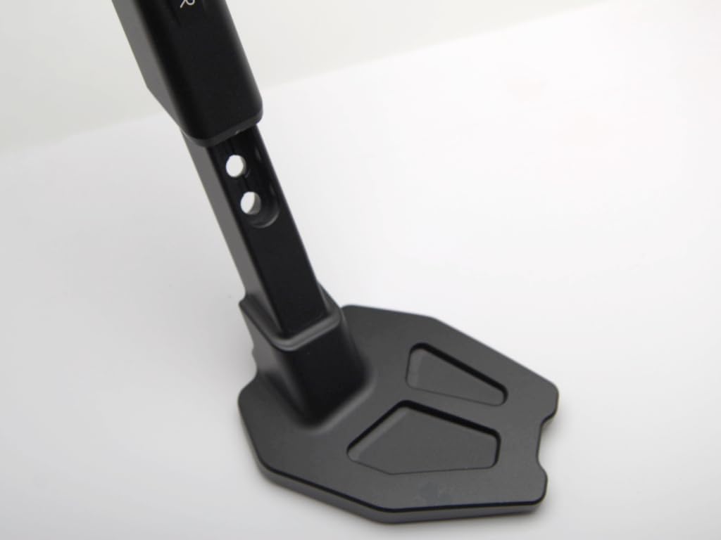 AltRider Adjustable Motorcycle Stand Compatible with Honda CRF300L/ CRF300 Rally/ CRF300LS (2021-current) Heavy Duty Kickstand with Enlarged Convex Foot - Supports 7 Heights with Corrected Lean Angle