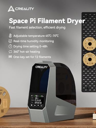 Image of Creality Space Pi Filament Dryer, Filament Storage Box, Upgraded Double 360 Heating Drying with Fan&Touch Screen, 3D Printer Filament Spool Holder, Dehydrator 1.75 /2.85 /3mm PLA PETG ABS TPU Nylon