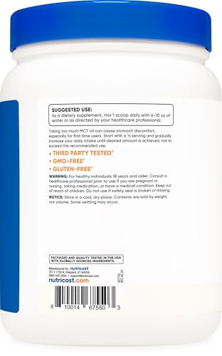 Nutricost MCT Oil Powder 1LB