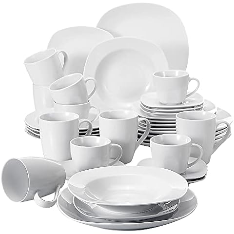 MALACASA Elisa 36-Piece Dinner Set Cover