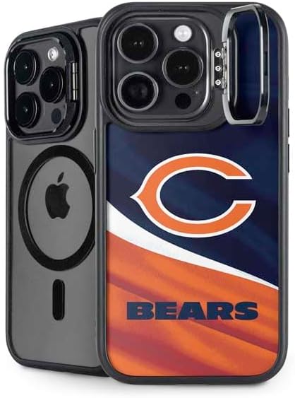 Skinit Kickstand Phone Case Compatible with iPhone 14 Pro Max - Officially Licensed NFL Chicago Bears - Alternate Distressed Design
