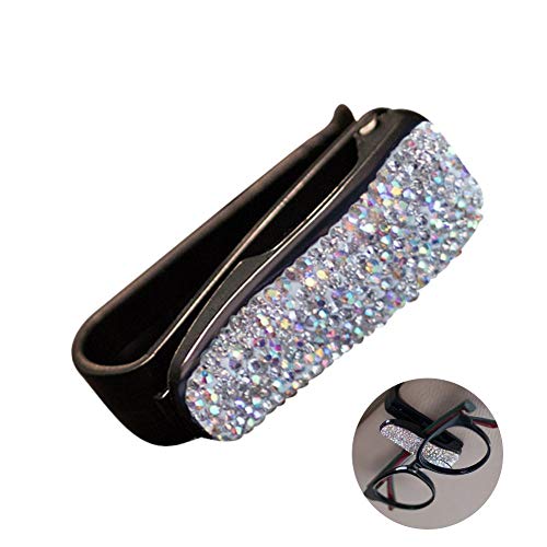 Besplore Bling Bling Diamond Car Glasses Holder, Car Visor Sunglasses Ticket Clip Holder, Cash Money Card Holder Sunglasses Mount Eyeglasses Clip for Auto Sun VisorΓ―ΒΌΛWhiteΓ―ΒΌβ° Besplore Bling Bling Diamond Car Glasses Holder, Car Visor Sunglasses Ticket Clip Holder, Cash Money Card Holder Sunglasses Mount Eyeglasses Clip for Auto Sun VisorΓ―ΒΌΛWhiteΓ―ΒΌβ°