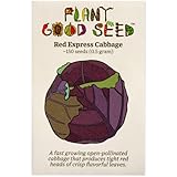 Plant Good Seed Red Express Cabbage Seeds - Pack of 150, Heirloom Seeds for Planting Vegetables, Gardening Supplies, Vegetable Garden, Microgreen Seeds - Non-GMO, Open Pollinated, from USA