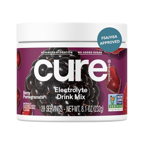 Cure Hydration | Plant-Based Electrolyte Drink Mix | No Added