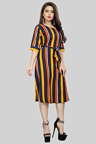 Image of AA Creation Women's Fit And Flare Knee Length Dress