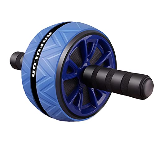 HONGLIUDSF Perfect abs Abdominal Roller Wheel Non-Slip Fitness Wheel Bodybuilding Equipment for Men Women (Color : Blue, Size : A)