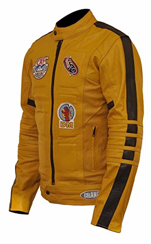 The Bride Kill Bill Uma Thurman Cosplay Costume Mens Outerwear Genuine Lambskin Leather Jacket3