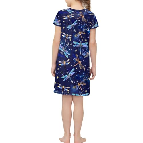 Summer Dress for 3-14 Age Girls Short Sleeve Dresses for Child Midi Summer T-Shirt Dress2