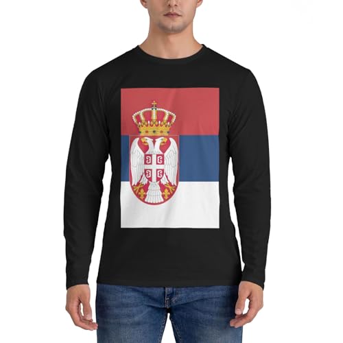 Drapeau de la Serbie chemise homme EdWal idéale pour les sorties