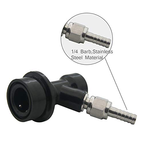 Ball Lock MFL Keg Disconnect Set with Swivel Nuts (2 Pair) 5/16 Gas, 1/4 Liquid Barbed for Home Brew Keg Tap by the Yocen …