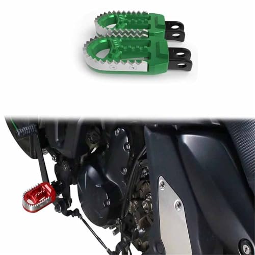 Motorrad Fußstütze Motorrad-Fußrasten Vorne Für Aprilia Dorsoduro 900 (2017 2018 2019 2020 2021 2022 2023) Fußrasten, Fußstützen, Pedale(Green)