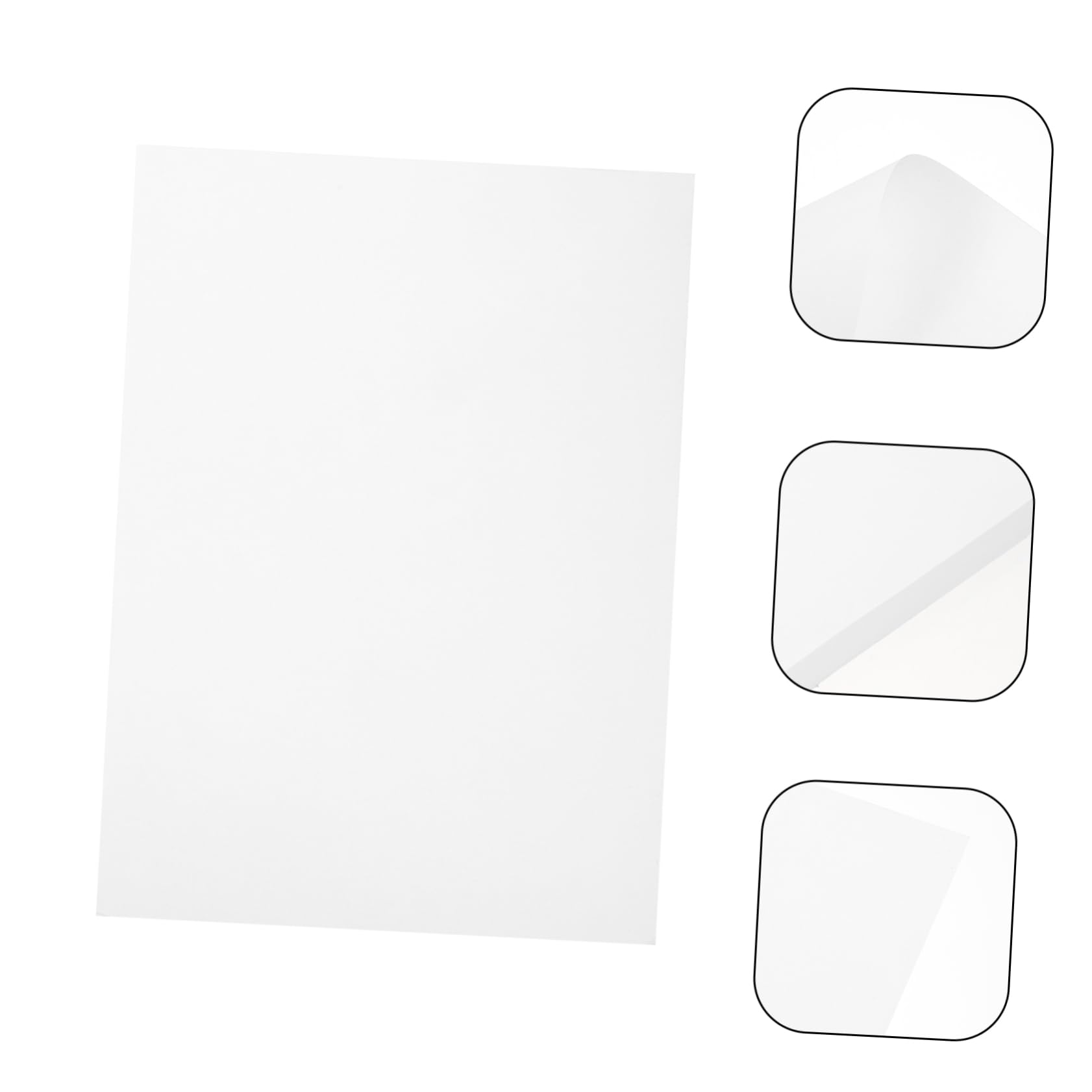 Papier Cartonné Épais A4 100 Feuilles Blanc pour Impression