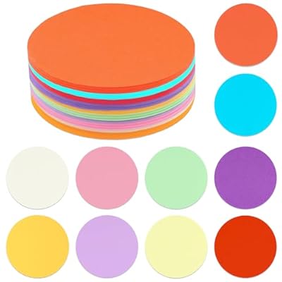 500 Hojas Papel de Origami Redondo 15 x 15 cm, 10 Colores Papiroflexia, Cartulina de Colores Rotondo, Papel Plegable, Fácil de Plegar y Doble Cara para Origami, Manualidades Adultos y Niños | Ya disponible en tu tienda friki favorita! En mundofriki.es!