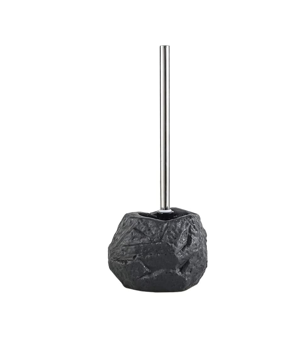 Juego de escobilla y Soporte para Inodoro de cerámica, Cepillo para Inodoro con Mango Largo, Cepillo de Limpieza para Inodoro para baño, Juego de escobilla para Inodoro