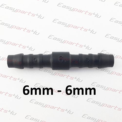 1 x Manguera Conector Recto 6 mm Plástico Empalme Manguera Aire Manguera