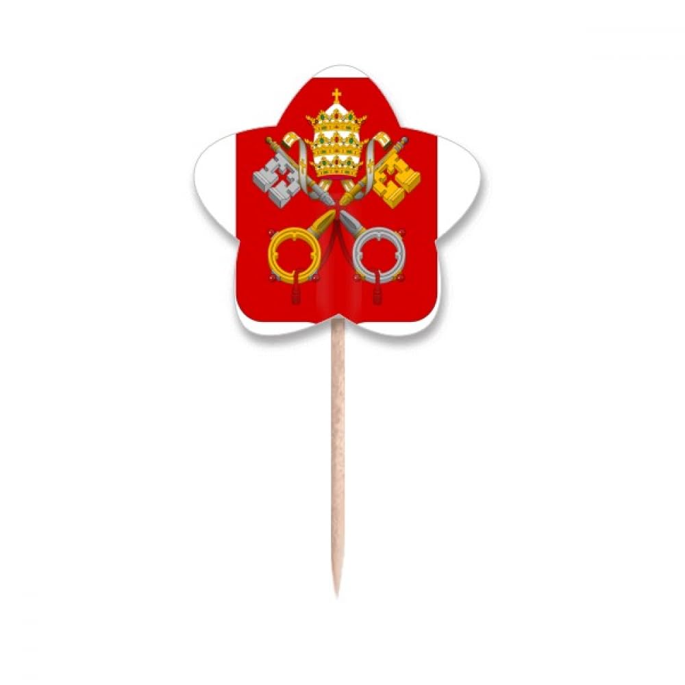 Drapeaux Étoile Vatican Cure-dents pour Réception Thématique et Apéritif