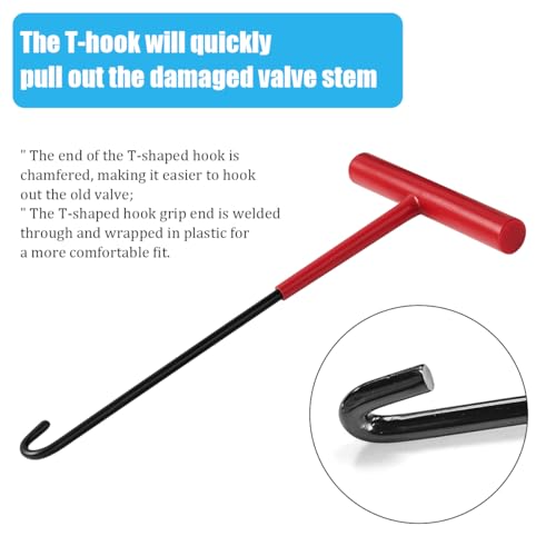 Image of 30PCS Tire Valve Stem Tool Kit Replacement Installation Set Red