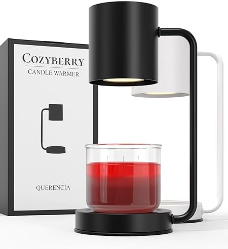 Cozyberry® Querencia™ Candle Warmer Lamp, 1-, 2-, 4-Hour Timer, 2...
