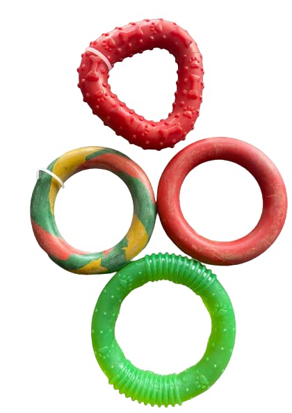 ABJINDER & Daughters Ring Shaped Non-Toxic Rubber Chew Toy for Puppy/ Cat/ Small Dog - (Color and Shape May Vary) (B0B3DZKSNS) Amazon Price History, Amazon Price Tracker