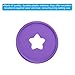 PATIKIL 35mm Plastic Book Binding Discs, 33 Pack Discbound Expansion Discs Star Binder Rings for DIY Notebook Planner, Purple