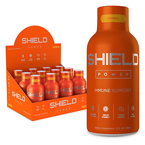 Image of Besser Health, Shield 2oz, Immune Support Shot - 12 Count, Orange