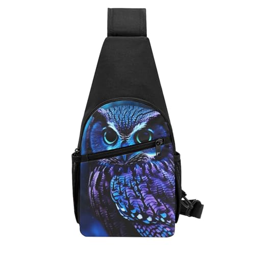 Mochila cruzada tipo sling negra para hombre y mujer