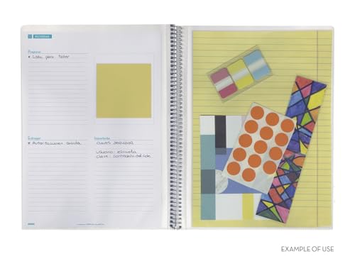 Finocam - Cuaderno del Docente Semana Página sin fechar | Cuaderno profesor con 24 hojas de evaluaciones para 40 alumnos | Portada personalizable y funda interior - 230 x 310 mm - Español - imagen 8