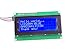 LIVISN MEGA 2560, 20x4 LCD Display Module IIC/I2C/TWI Serial LCD2004 2004 with Screen Panel Expansion Board White on Blue (LCD2004, Blue)