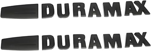 Miniatura 2 de Duramax - Emblema de insignia Allison negro mate, 2 piezas, repuesto para Silverado 2500HD3500HD 2015 con adhesivo