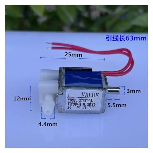 Électrovanne électrique de petite taille DC 3V 5V 6V normalement ouverte pour micro fluide - 2
