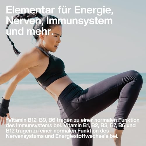 naturalie® - Vitamin B Komplex Kapseln | hochdosiert mit allen bioaktiven B-Vitaminen + Cofaktoren (Cholin, Inositol) | schadstoffgeprüft | ohne unnötige Zusatzstoffe | 60 Kapseln im Braunglas